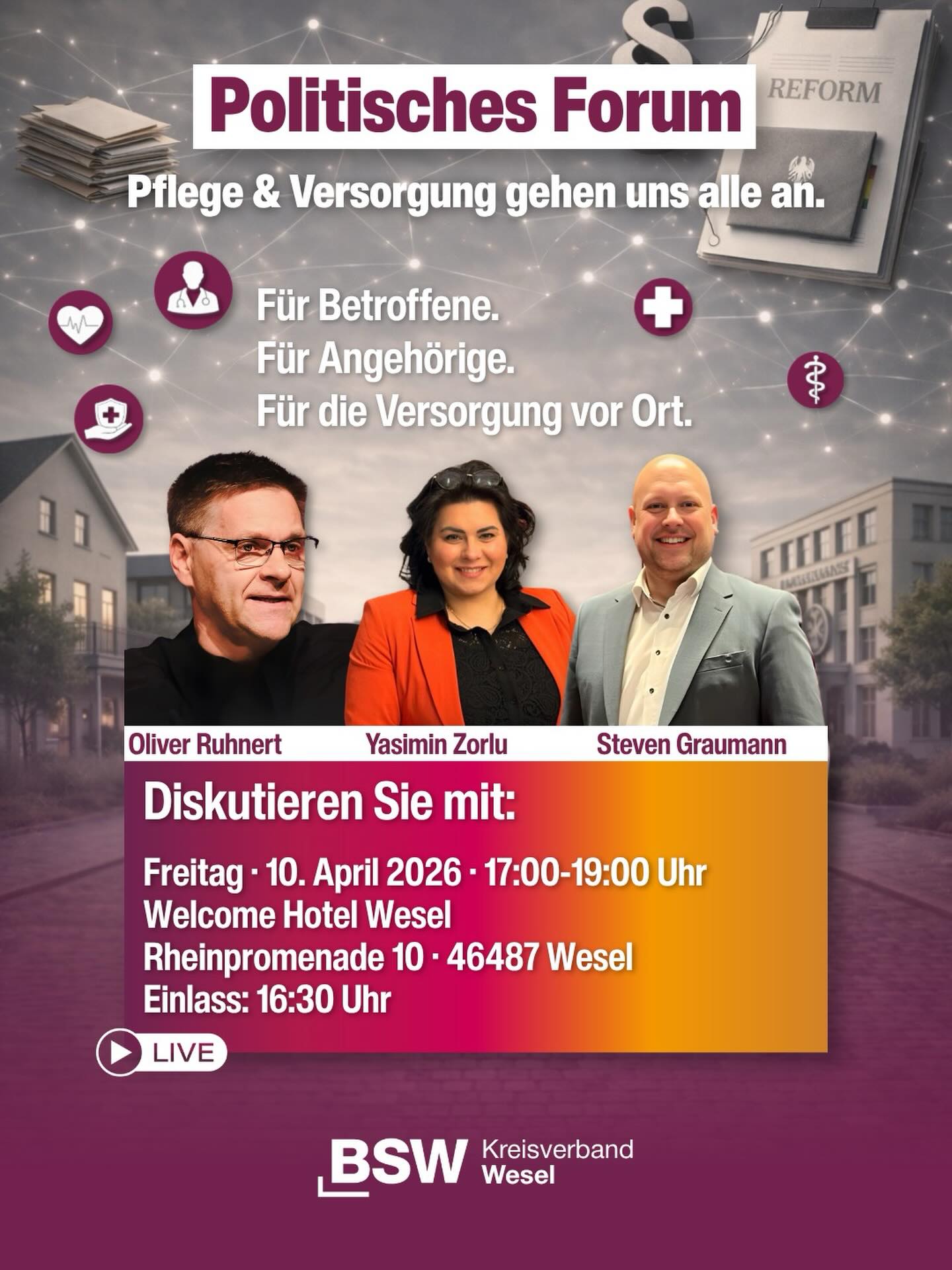 Fachpodium: Pflege und Gesundheit